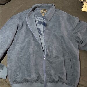 La Veen Blue Zip-Up Jacket